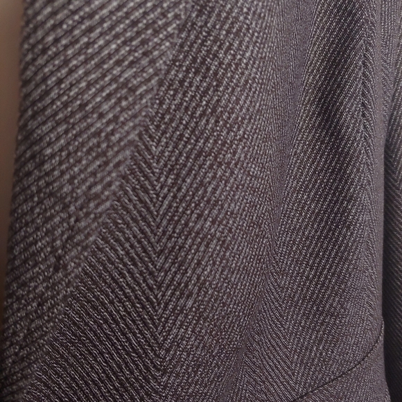 New York & Company 7th Avenue Brown Herringbone Suit Blazer Size Women's 10 - Picture 7 of 9
